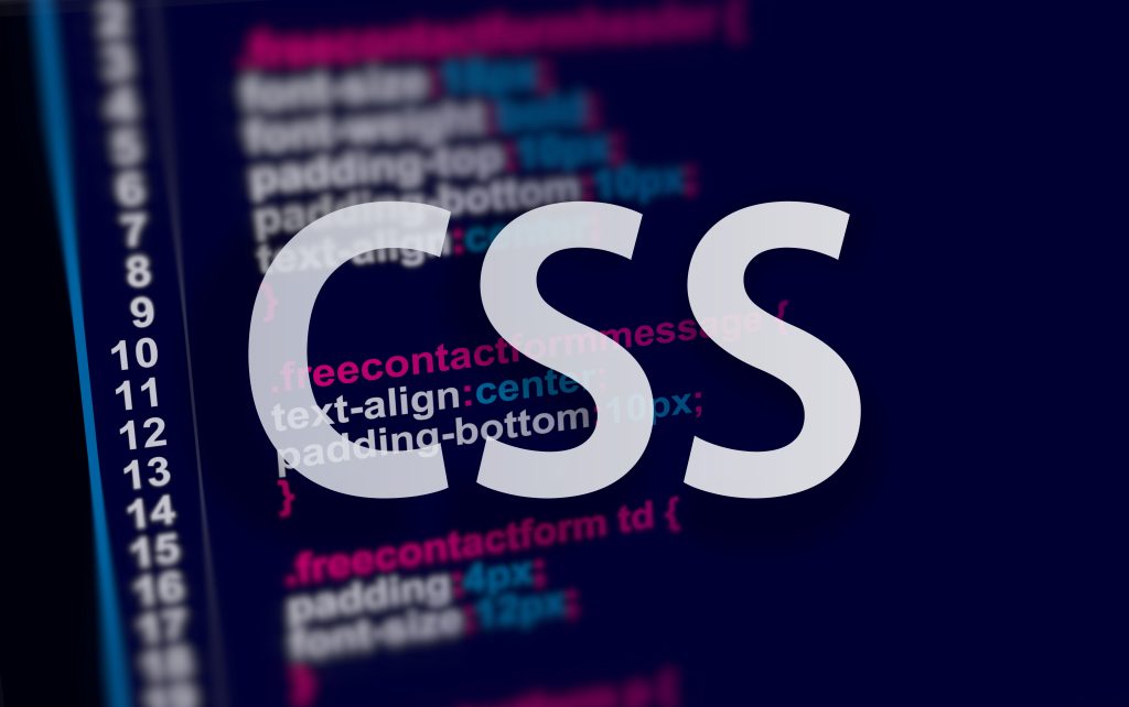 This image shows an example of CSS coding.